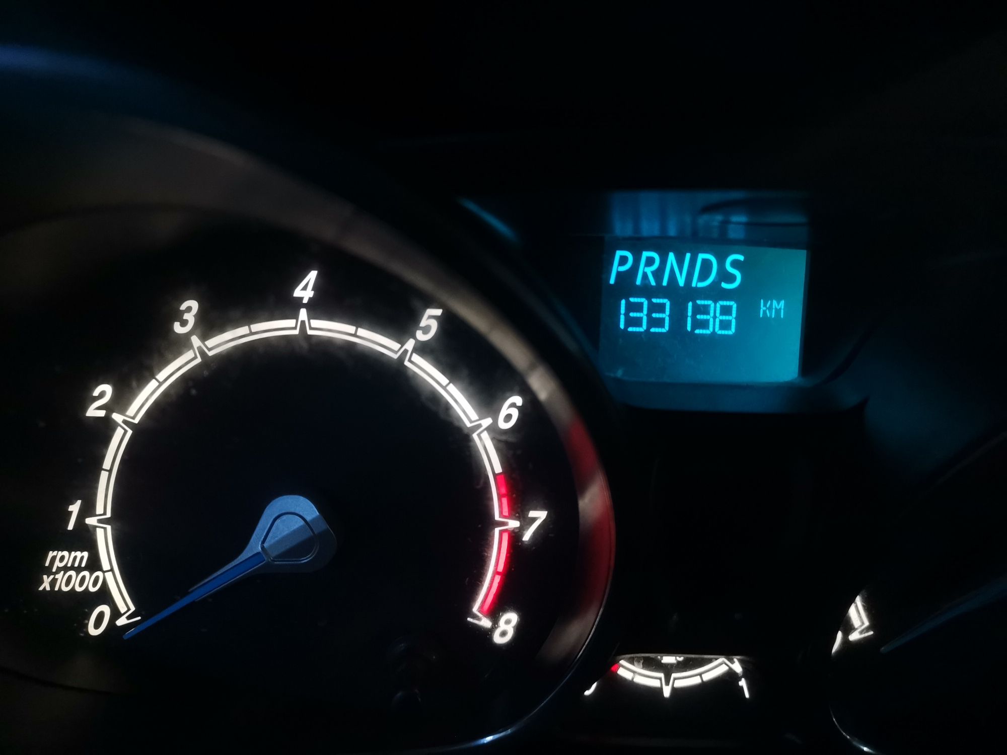 Used Ford Fiesta 2013 Sedan 1.5L Automatic Fashion Edition Odometer Close Up