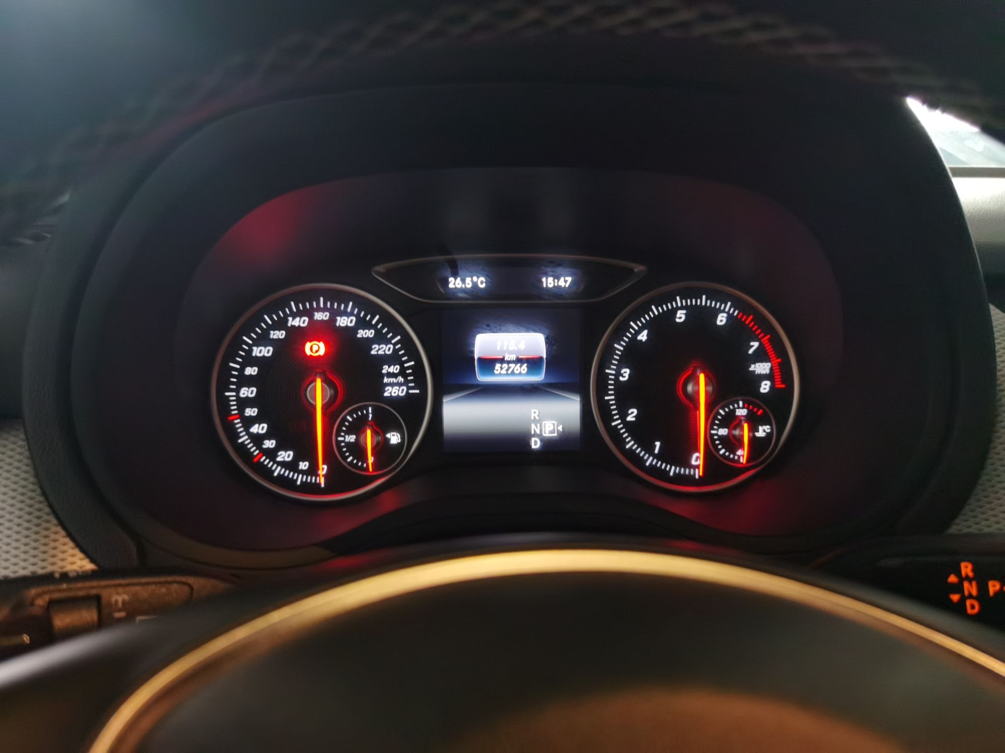 Used Mercedes-Benz B-Class 2015 B 200 Luxury Model Instrument Cluster