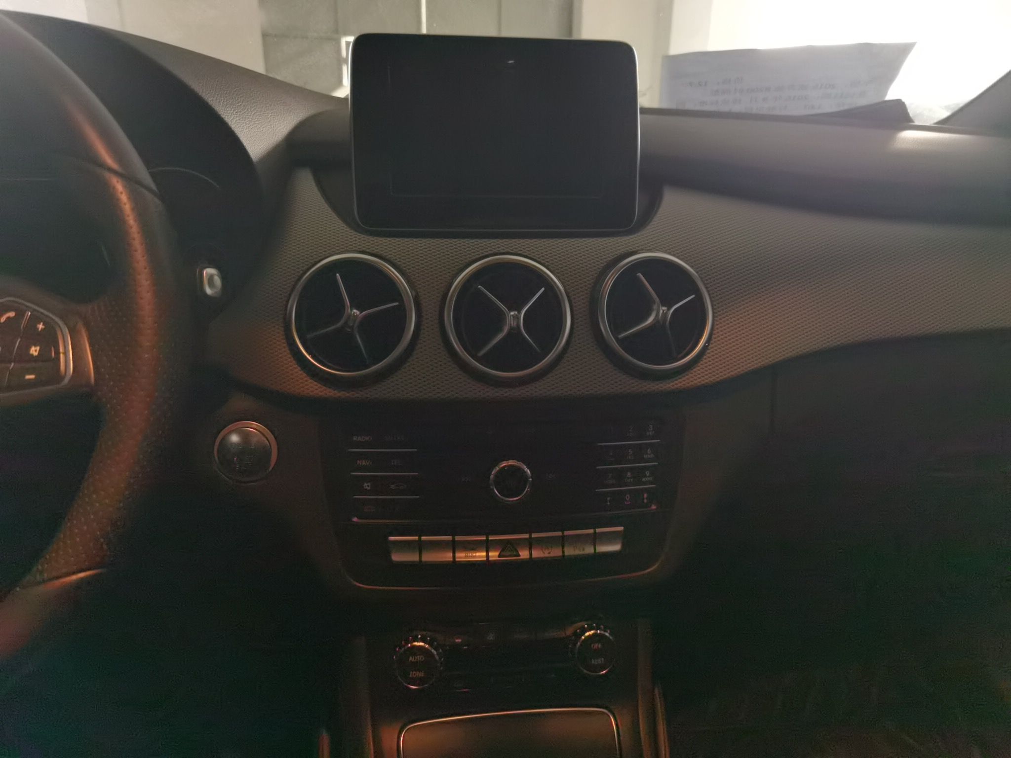 Used Mercedes-Benz B-Class 2015 B 200 Luxury Model Audio And AC Panel
