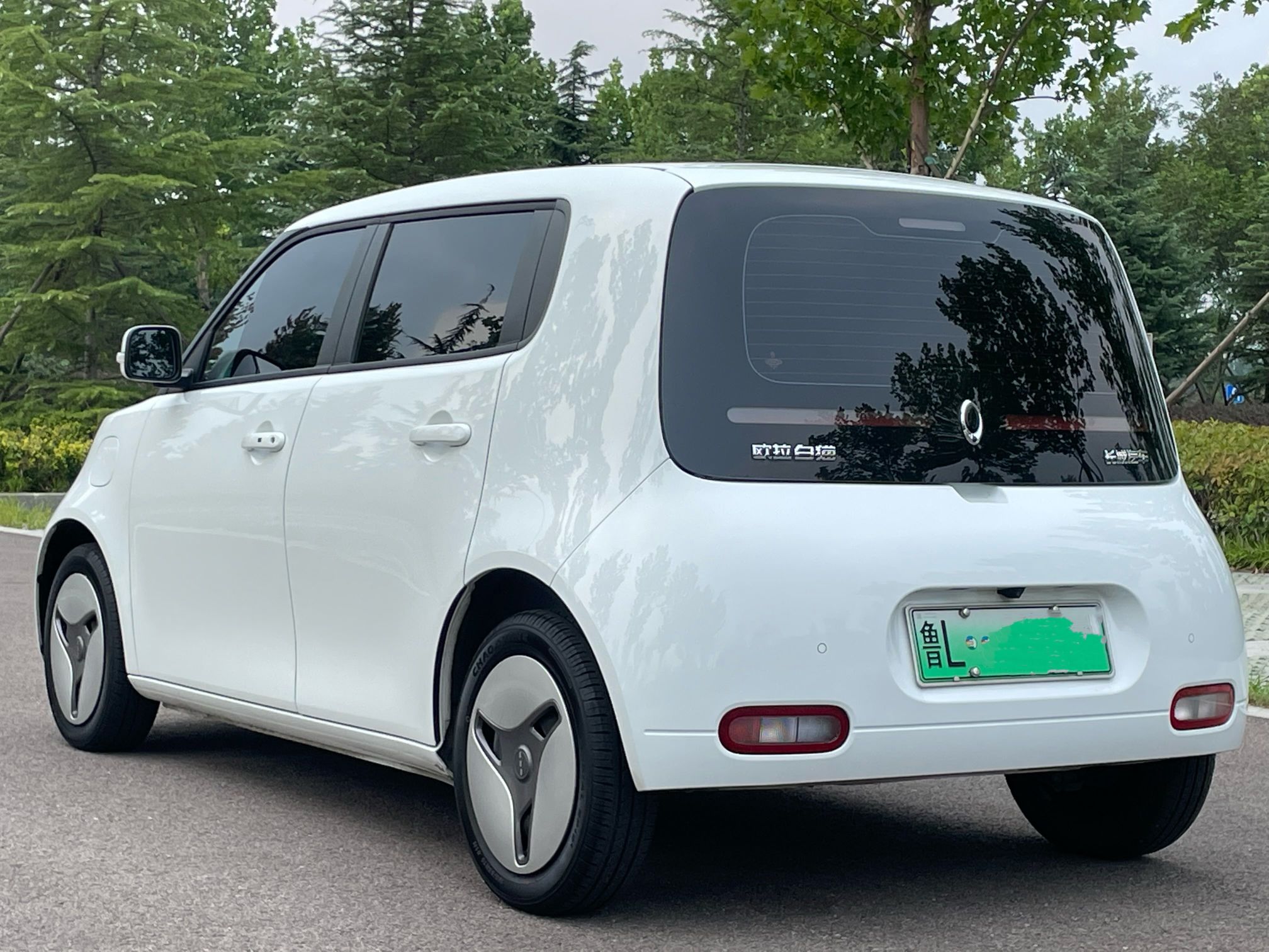 Used ORA White Cat 2020 360 km Luxury Version Rear Left 45 Deg